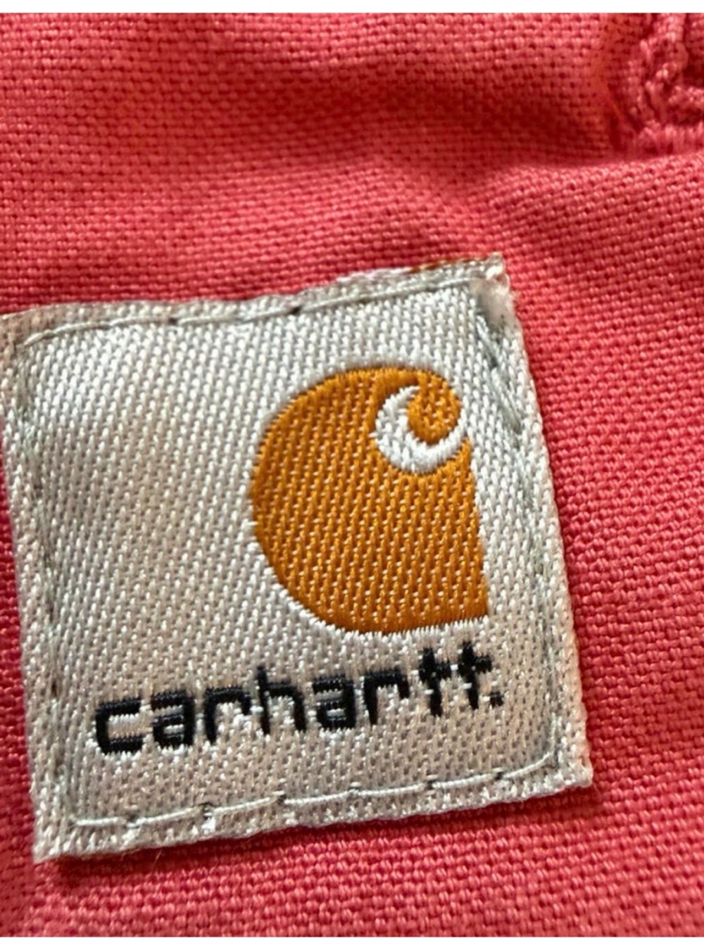 CARHARTT Wms Pink Cotton Trucker Jacket Button up Pockets Country Cowgirl SZ L - Picture 3 of 7